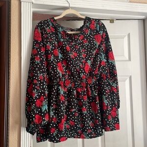 BC 38 NWT Floral peplum top plus size 18/20 🌹🌹🌹🌹